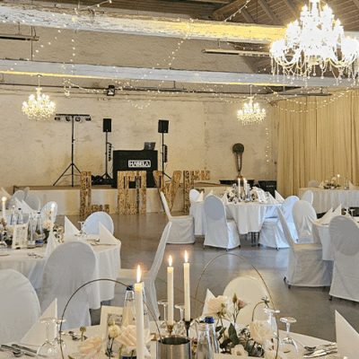 Aufbau einer Hochzeit von DJ Habela